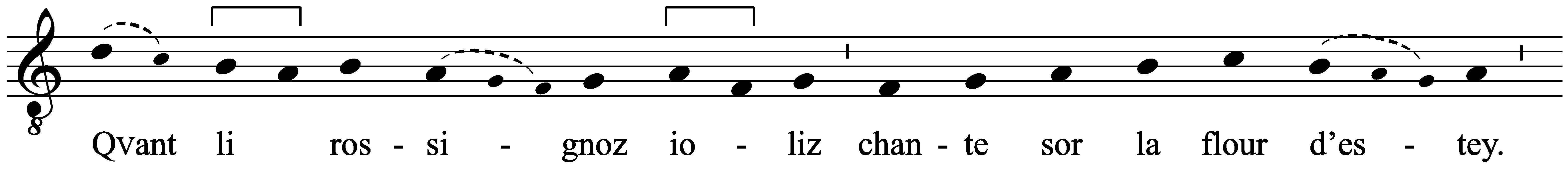 Work musical notation